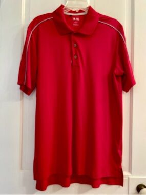 Adidas Adizero Polo Golf Shirt Red - Men’s Large